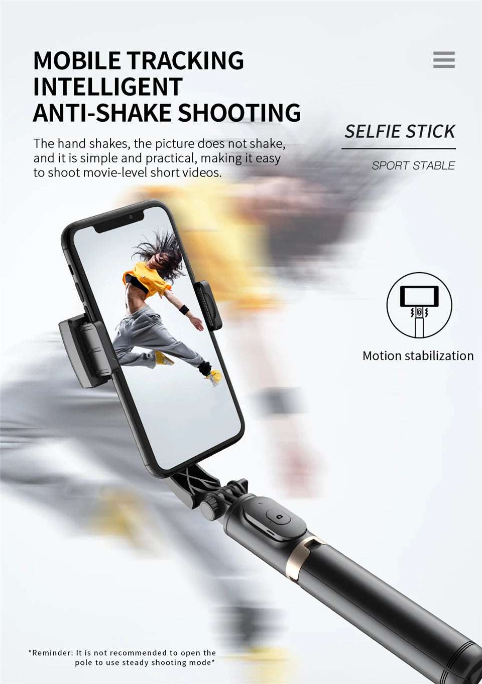 Roreta 2023 New Gimbal Stabilizer Selfie Stick - CONGATON