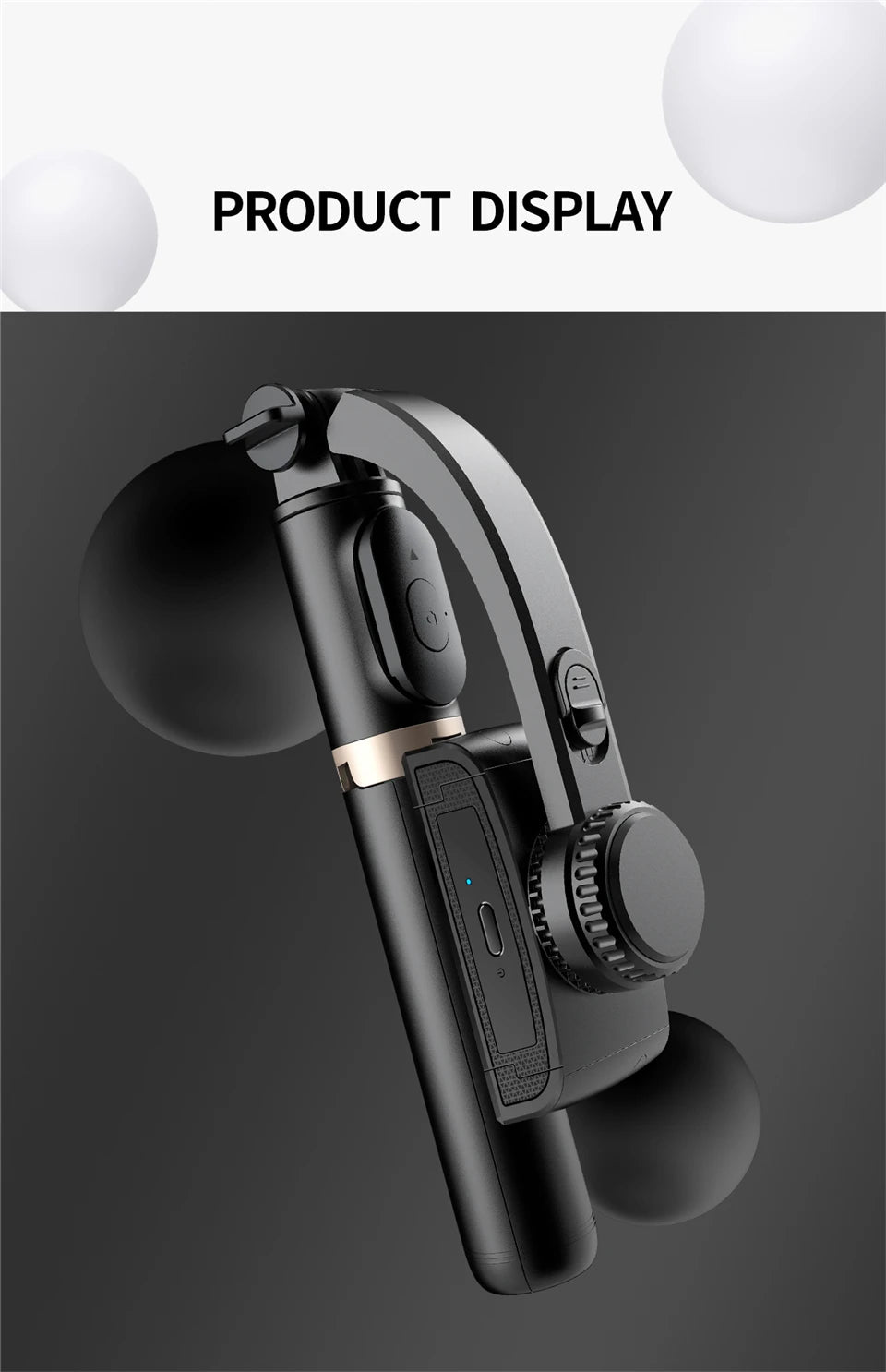 Roreta 2023 New Gimbal Stabilizer Selfie Stick - CONGATON