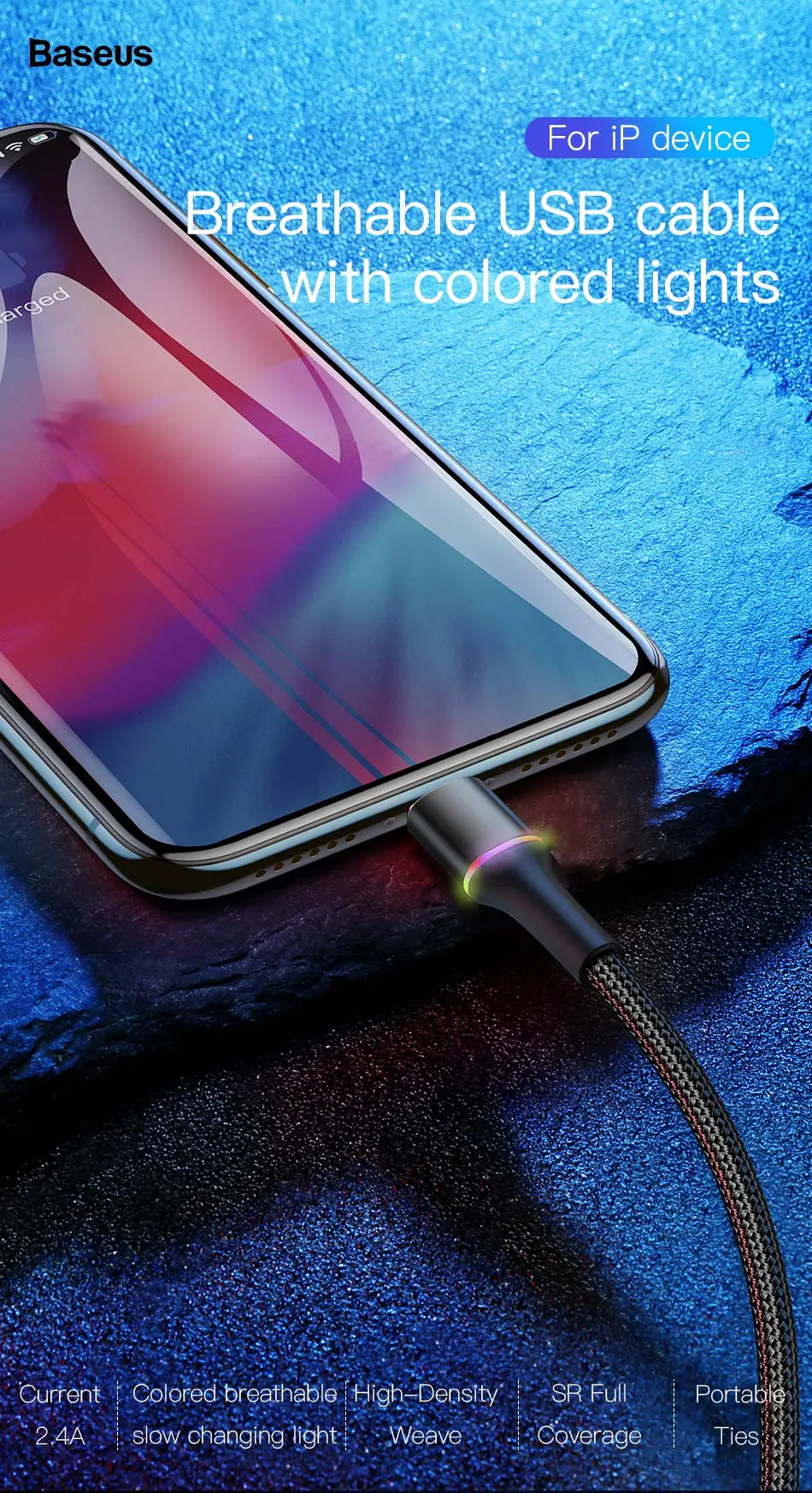Baseus USB Cable 18W Lighting - CONGATON