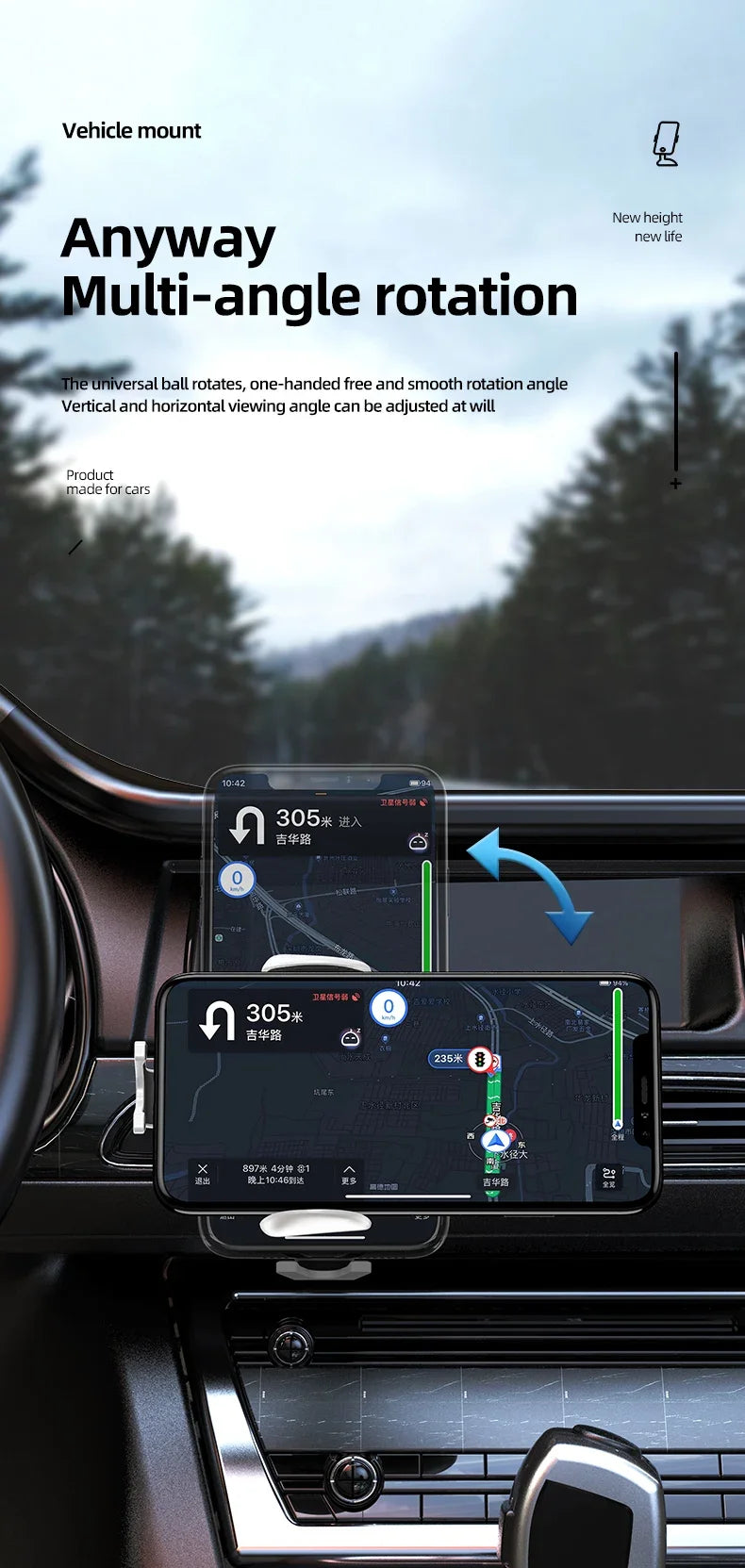 30W Wireless Charger Car Mount - Congaton