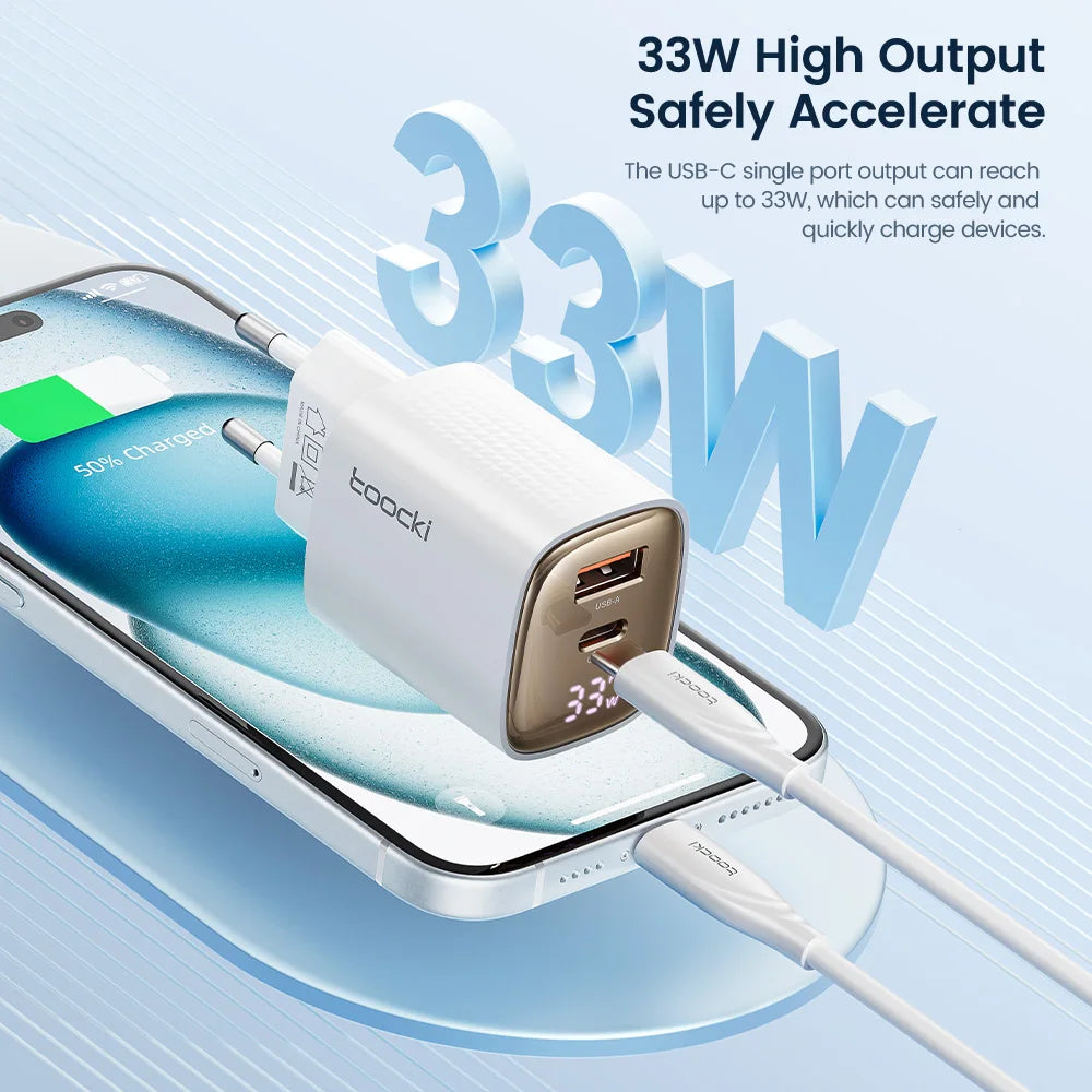 Toocki 33W GaN USB C Charger - CONGATON