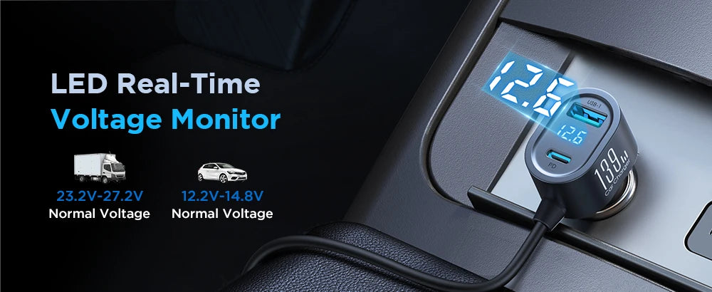 Joyroom 139W 7 in 1 Car Charger Adapter - CONGATON