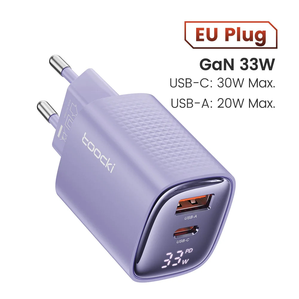 Toocki 33W GaN USB C Charger - CONGATON