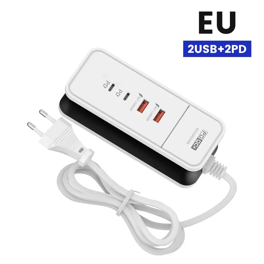 4 Port USB Charger QC 3.0 PD 12W - CONGATON