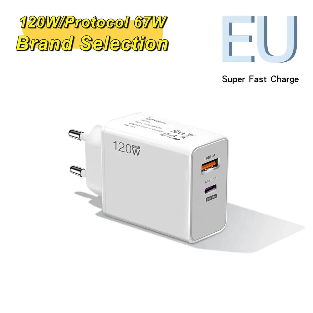 USB 120W Fast Charger Quick Charge - CONGATON