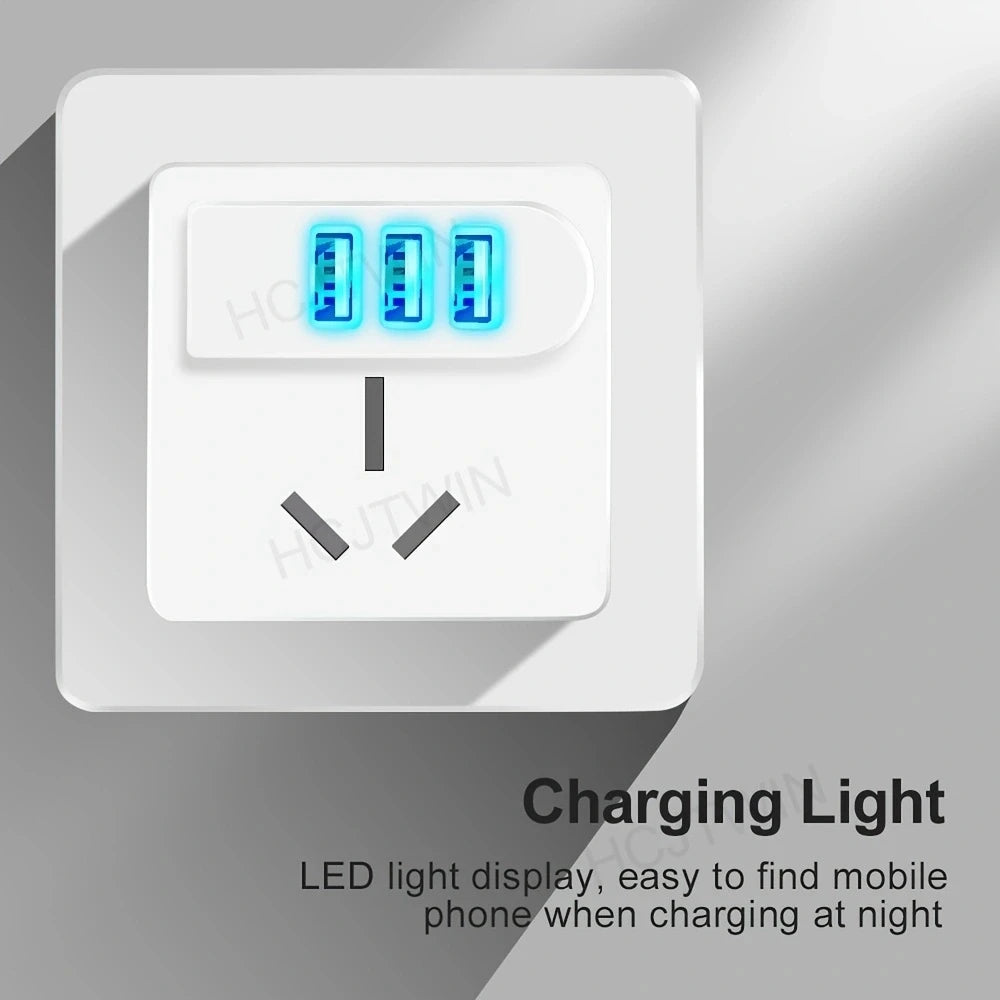 Tutew 3 USB Ports Multifunctional Charger - CONGATON