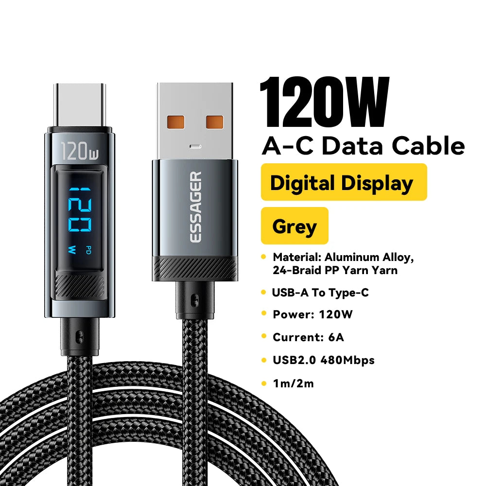 Essager 120W USB Type C Cable - CONGATON