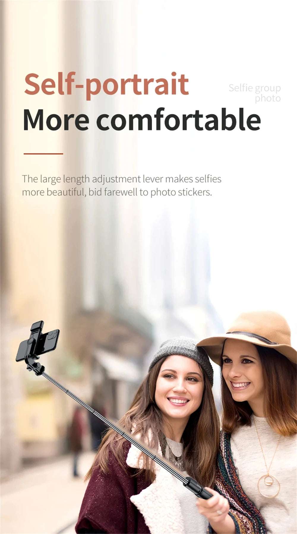 3In1 Bluetooth Wireless Selfie Tripod With Fill Light - CONGATON
