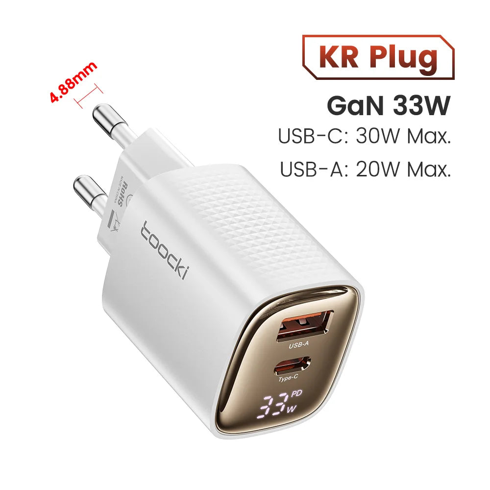 Toocki 33W GaN USB C Charger - CONGATON