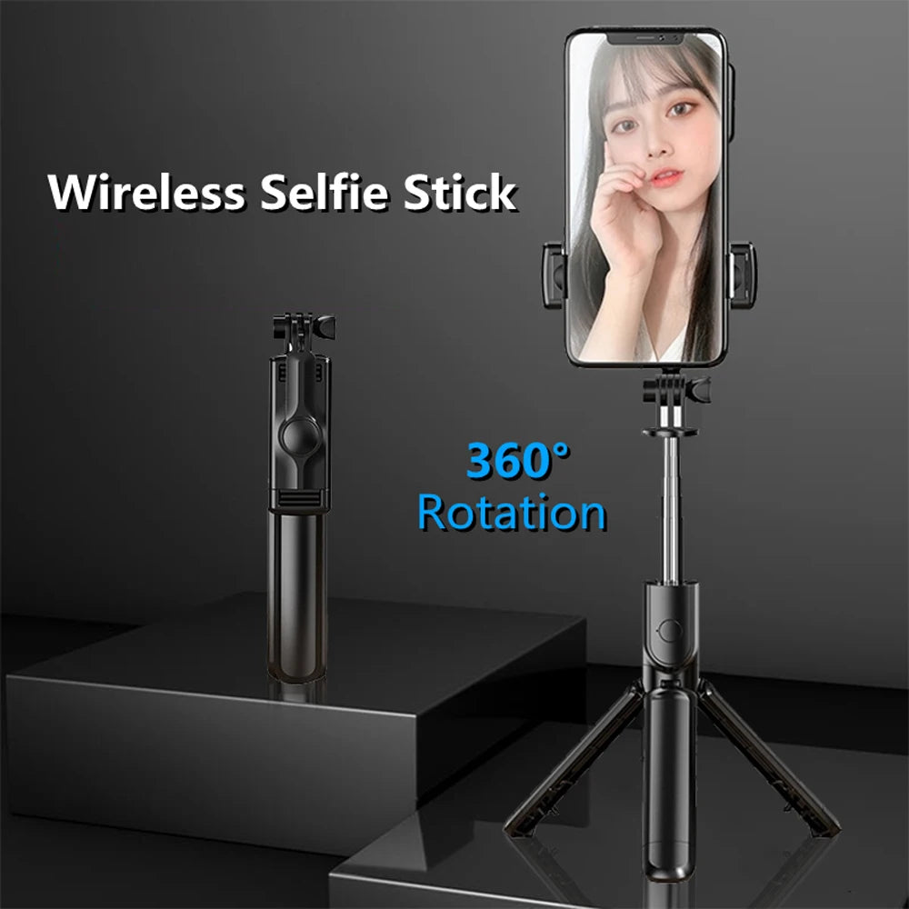 3In1 Bluetooth Wireless Selfie Tripod With Fill Light - CONGATON