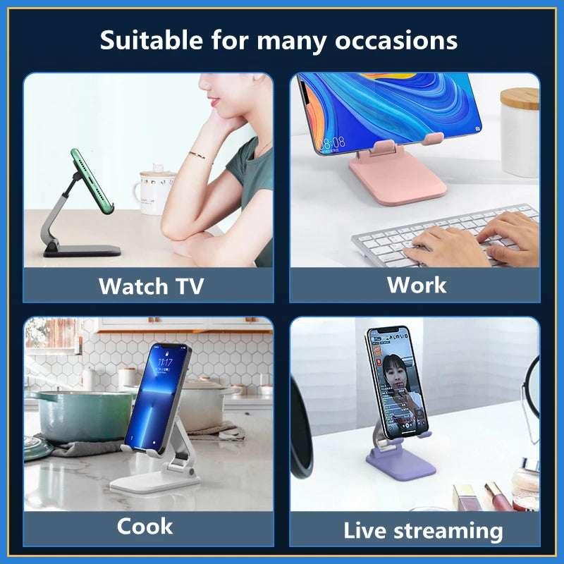 Foldable Metal Desktop Mobile Phone Stand - CONGATON