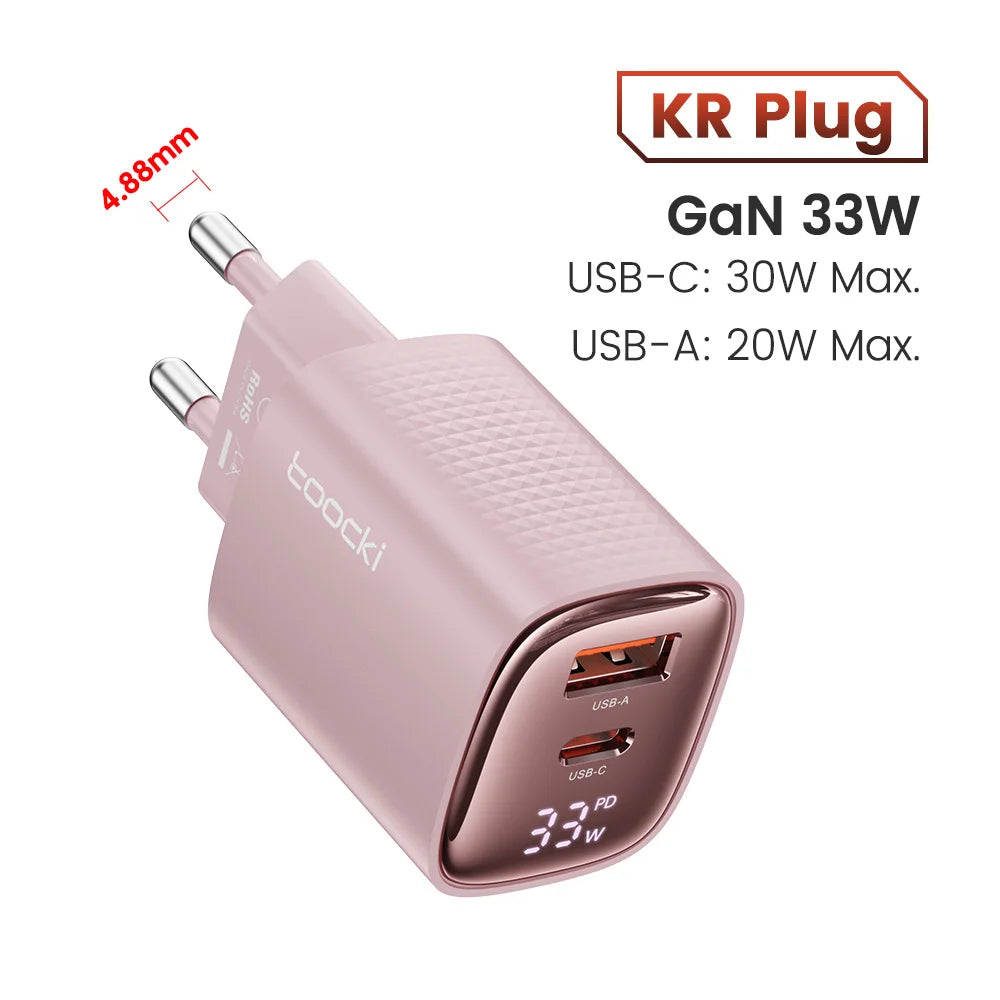 Toocki 33W GaN USB C Charger - CONGATON
