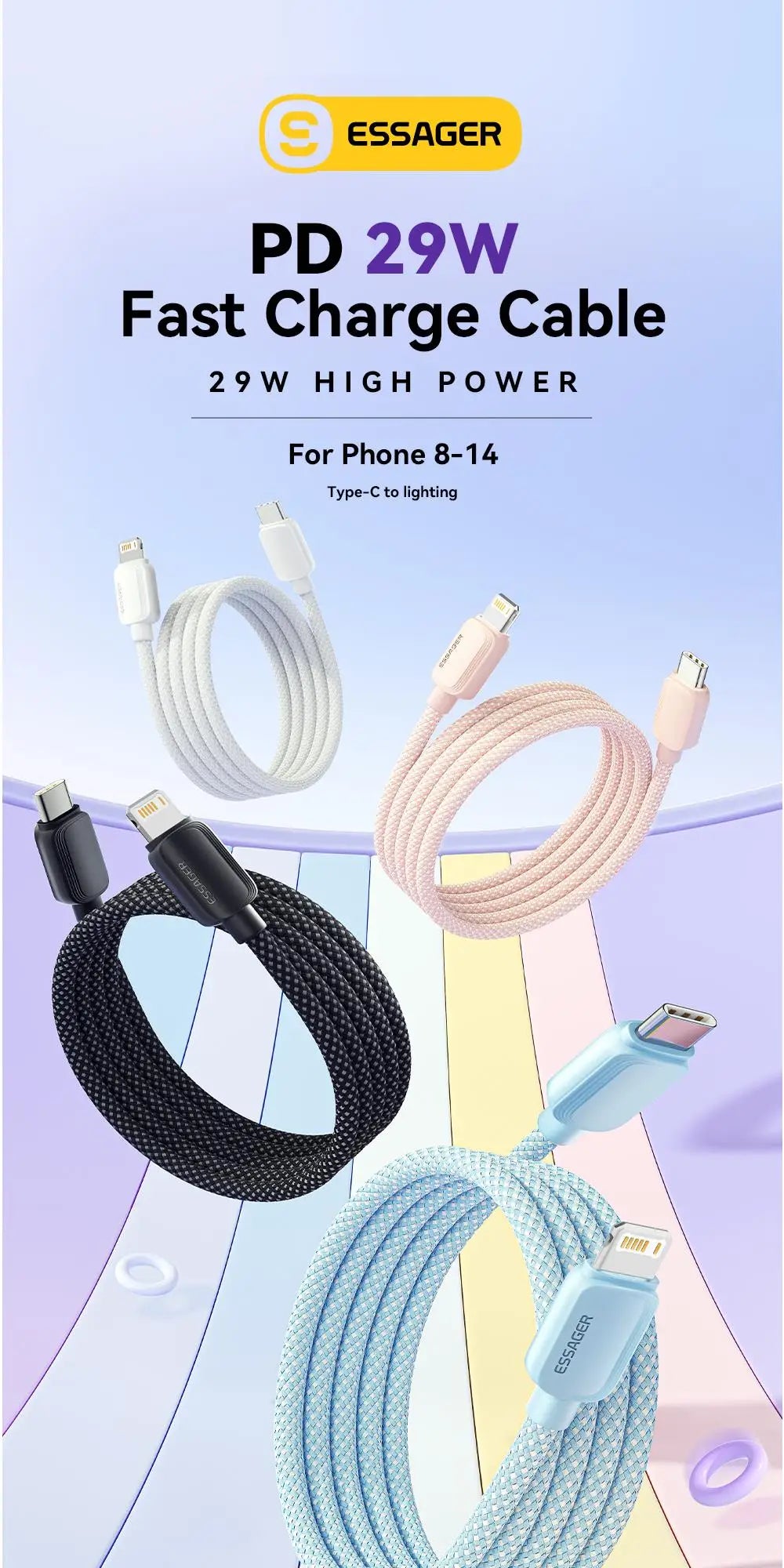 Essager USB Type C Cable 20W - CONGATON