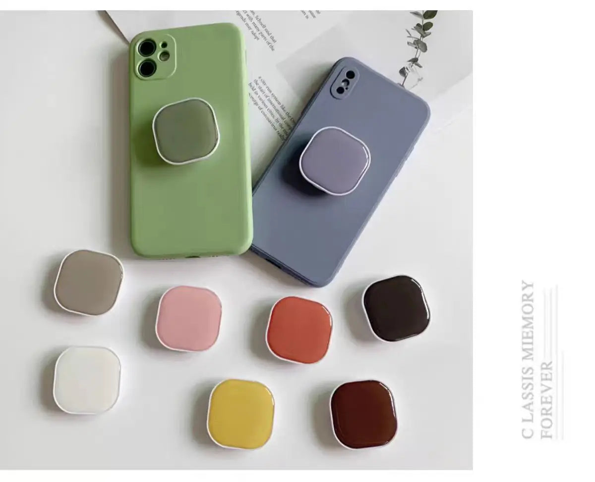 Cute Square Popping Sockets Grip Phone Holders Finger Ring - CONGATON