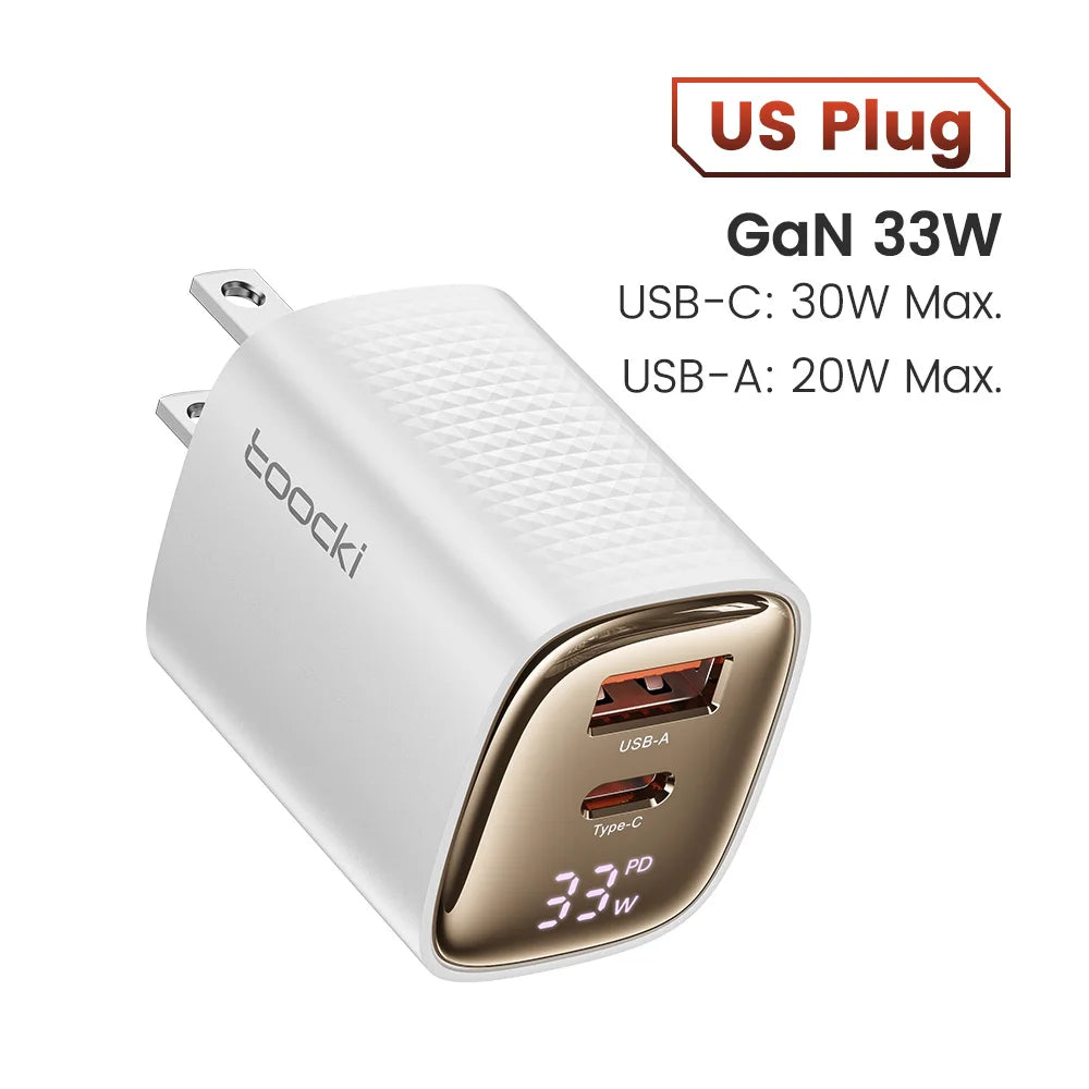 Toocki 33W GaN USB C Charger - CONGATON