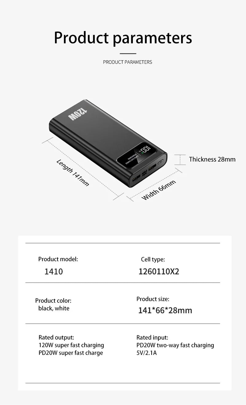 Xiaomi 200000mAh 120W Power Bank - CONGATON