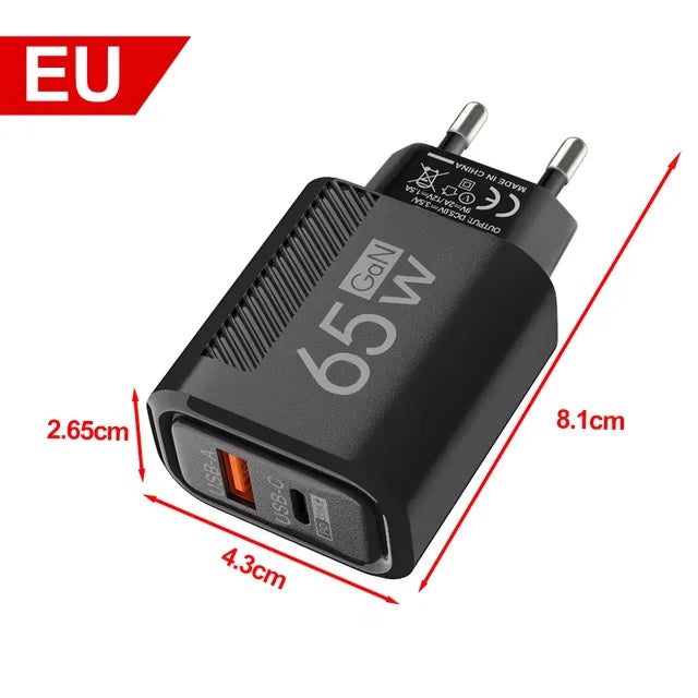 65W GaN USB C Charger Fast Charging - CONGATON