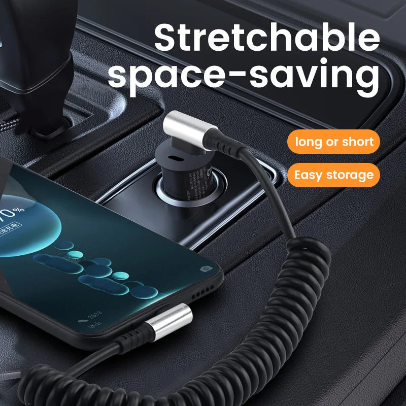 Usb C To Type C Spring Cable Pd 6A - CONGATON