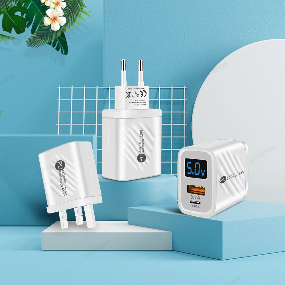 USB Type C Charger 20W PD Fast Charging - CONGATON
