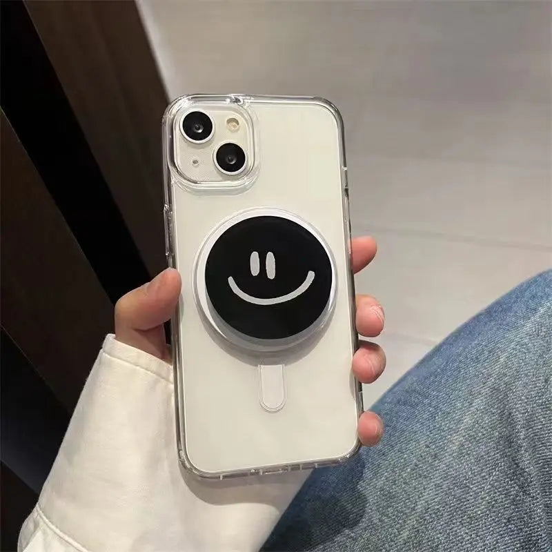 Korean Smile Face Flower Magnetic Stand Holder - CONGATON