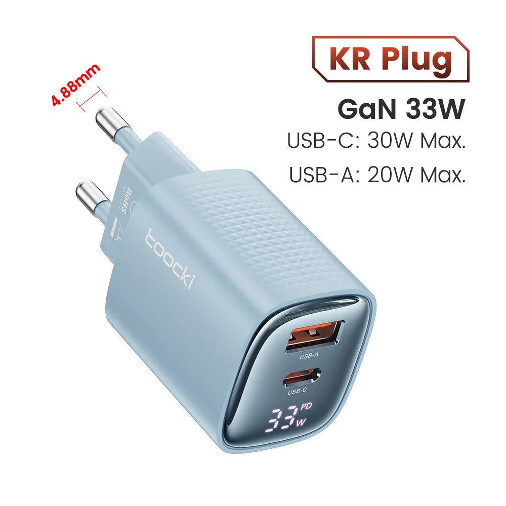 Toocki 33W GaN USB C Charger - CONGATON