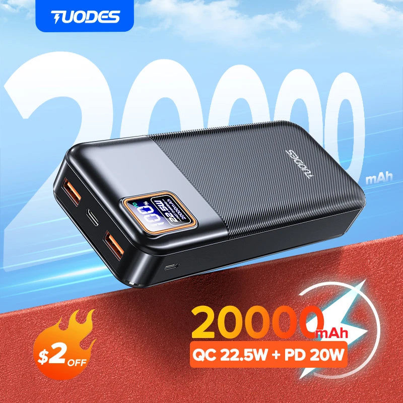 Tuodes Power Bank 20000mAh PD20W - CONGATON