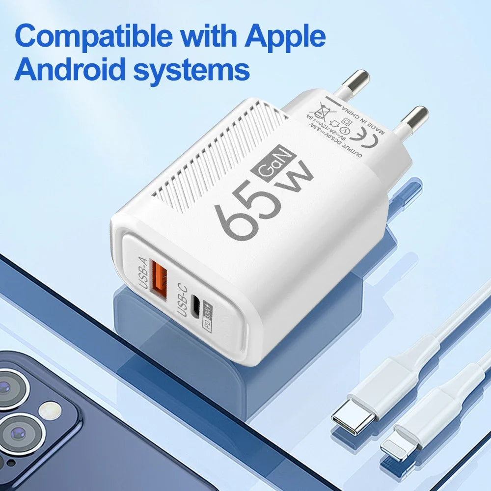 65W GaN USB C Charger Fast Charging - CONGATON