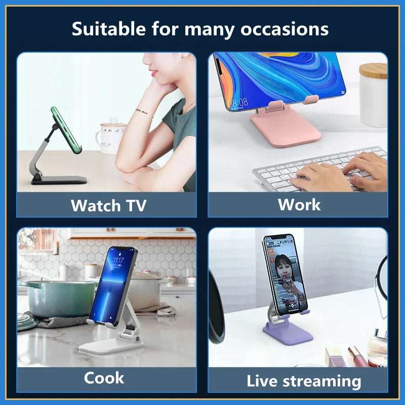 Foldable Metal Desktop Mobile Phone Stand - CONGATON
