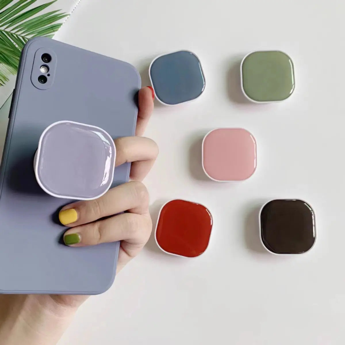 Cute Square Popping Sockets Grip Phone Holders Finger Ring - CONGATON