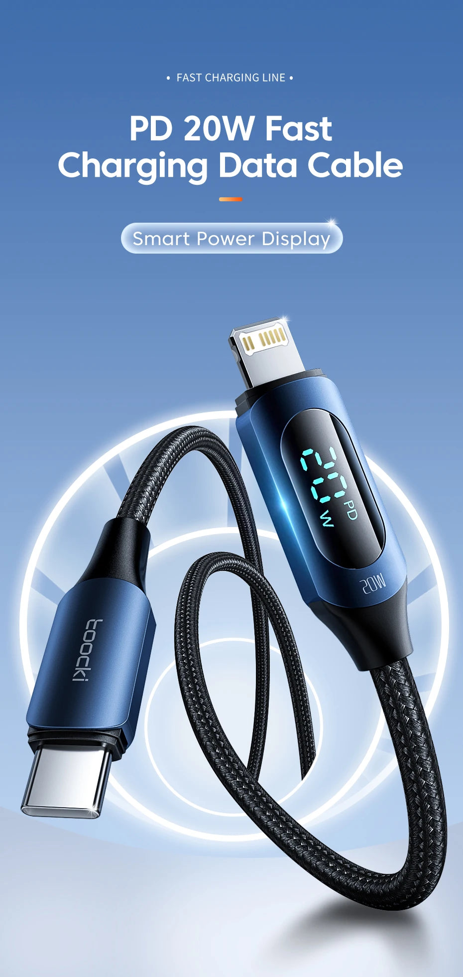 Toocki USB C To Lightning 20W - CONGATON