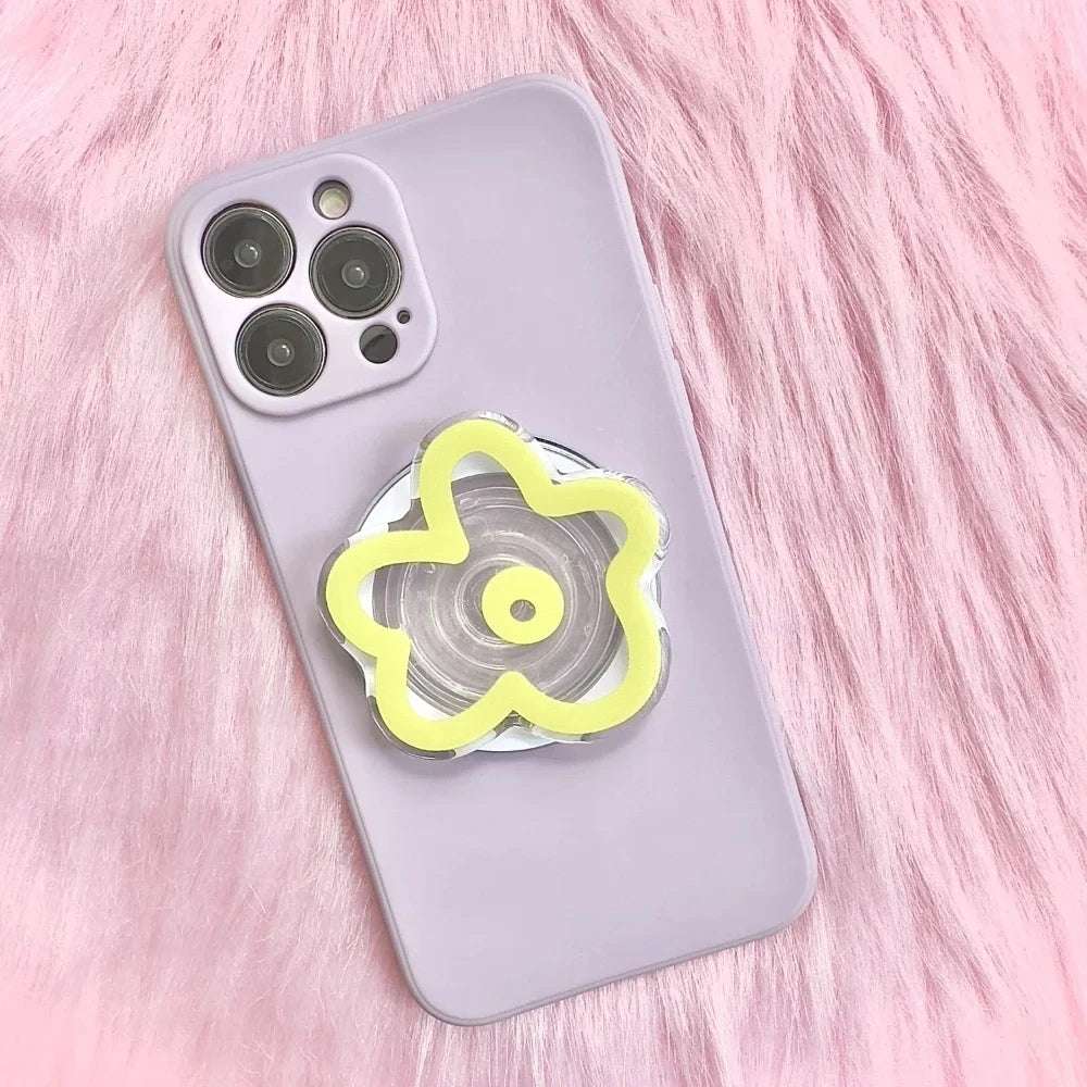 Korean Smile Face Flower Magnetic Stand Holder - CONGATON