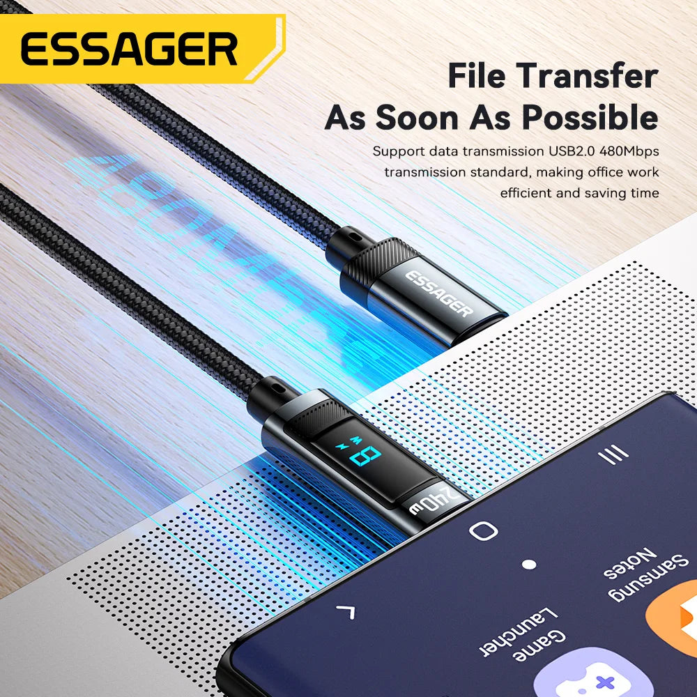 Essager 240W USB Type C To USB C 100W PD 3.1 - CONGATON