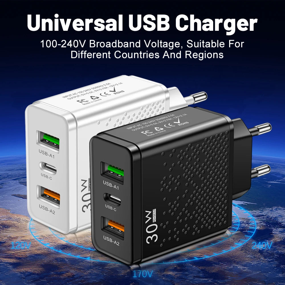 30W USB C Charger Fast Charger - CONGATON