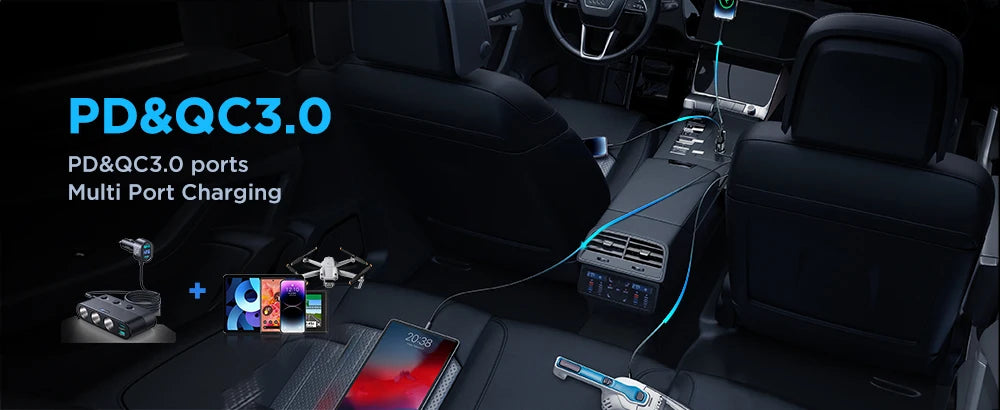 Joyroom 139W 7 in 1 Car Charger Adapter - CONGATON