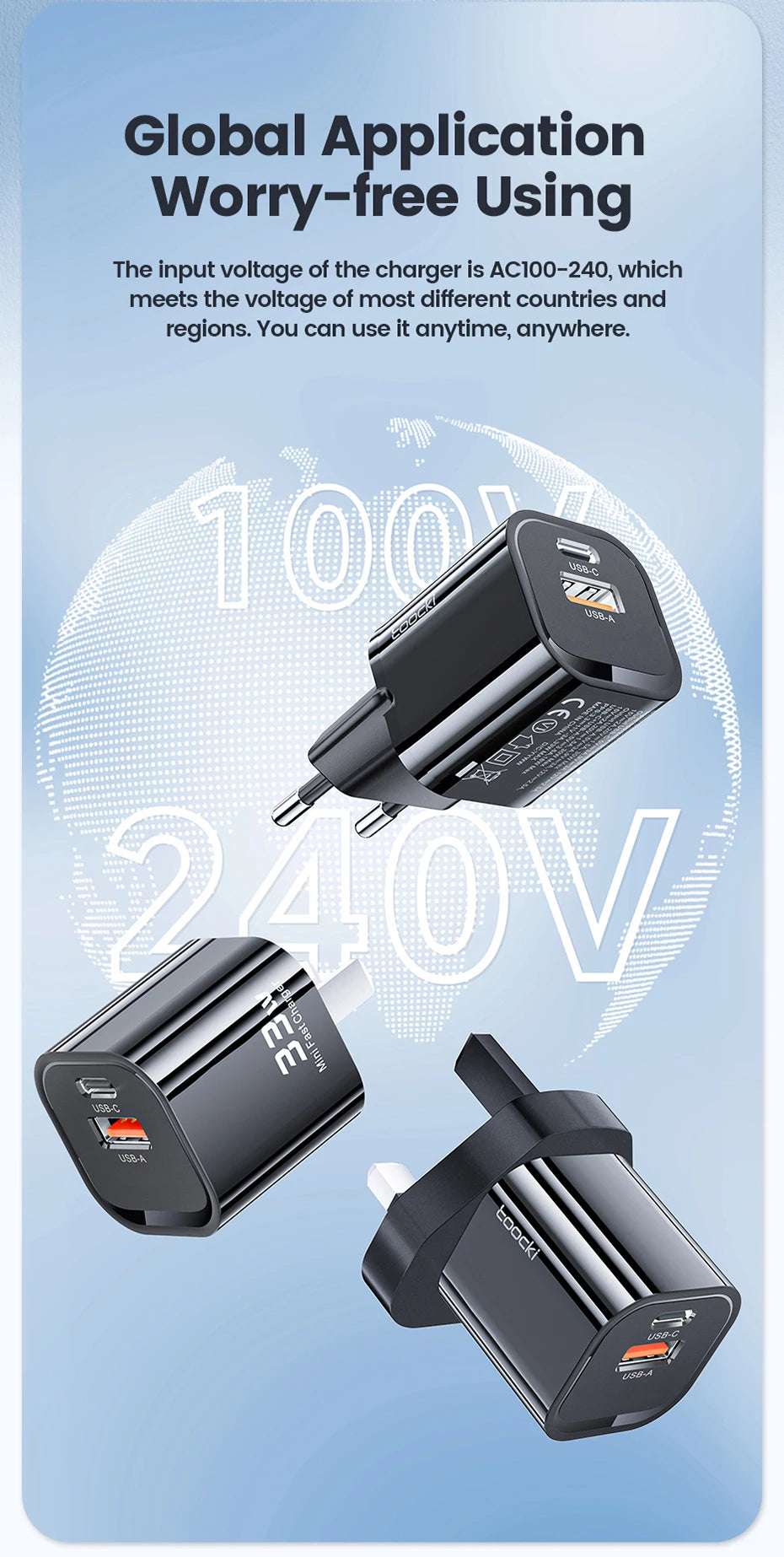 Toocki 33W GaN USB Type C Charger - CONGATON