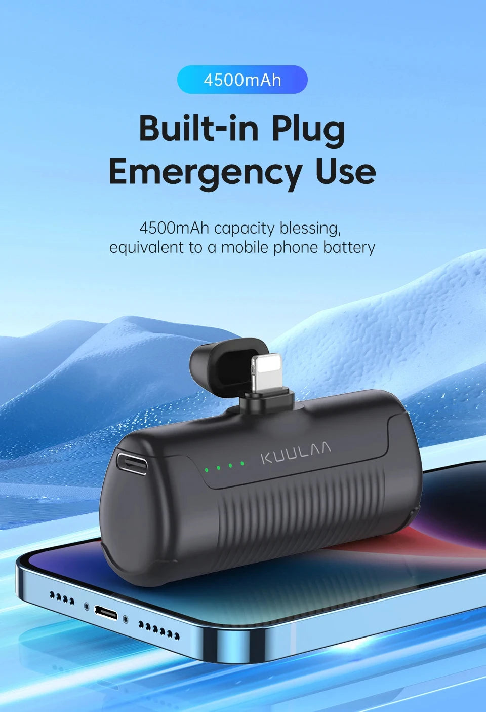 KUULAA Mini Power Bank 4500mAh - CONGATON