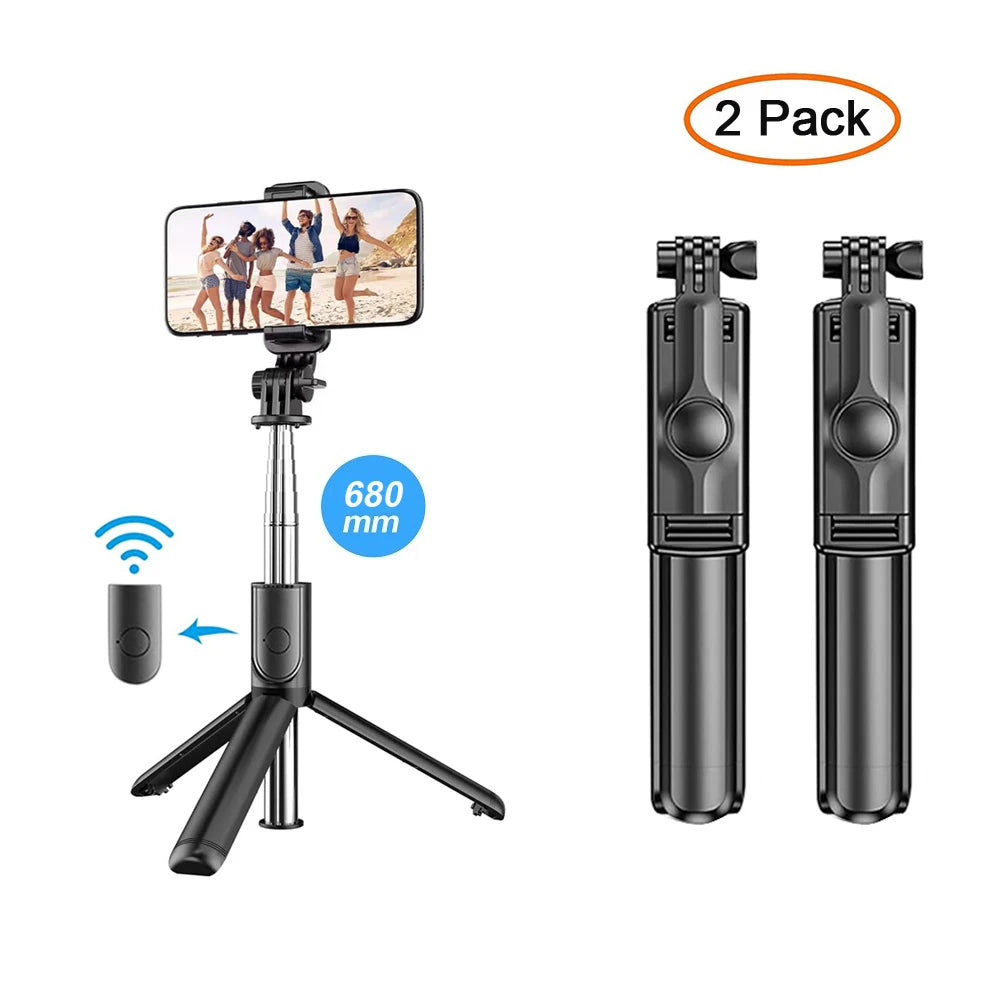 3In1 Bluetooth Wireless Selfie Tripod With Fill Light - CONGATON