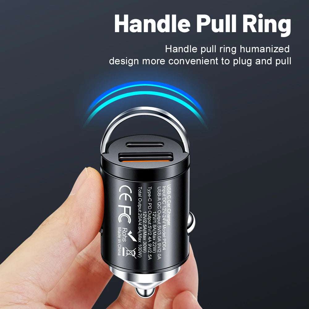 100W PD Car Charger USB Type C - CONGATON