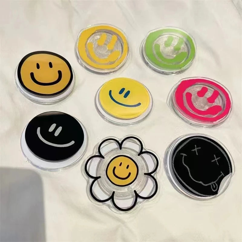 Korean Smile Face Flower Magnetic Stand Holder - CONGATON