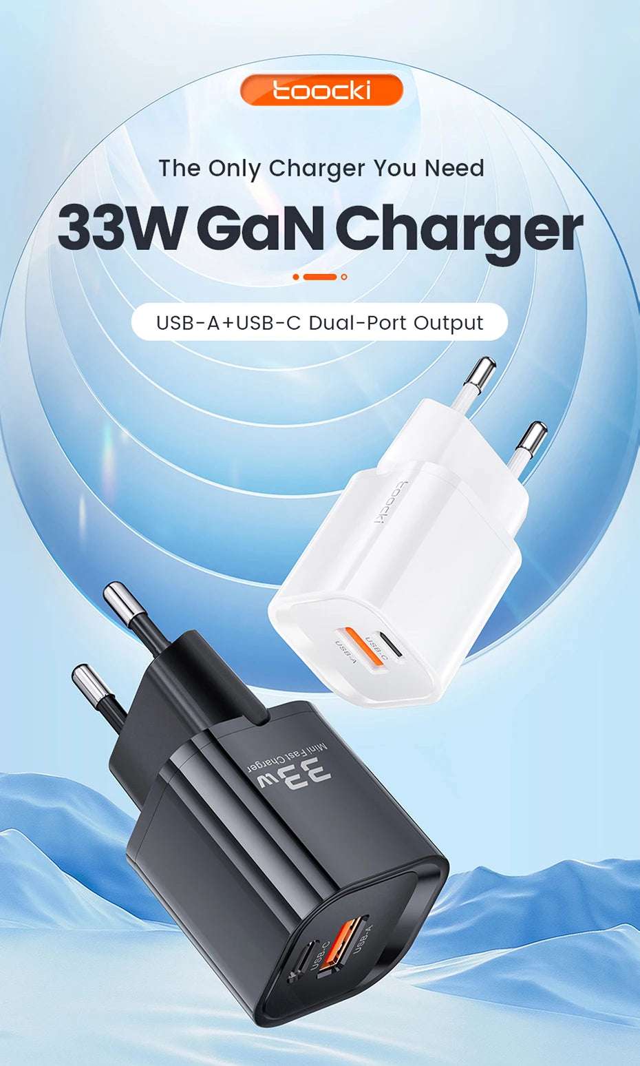 Toocki 33W GaN USB Type C Charger - CONGATON