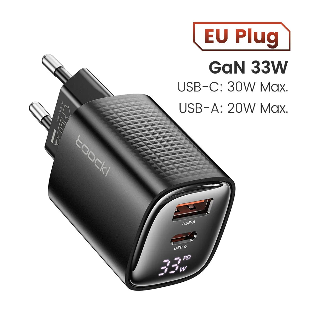 Toocki 33W GaN USB C Charger - CONGATON