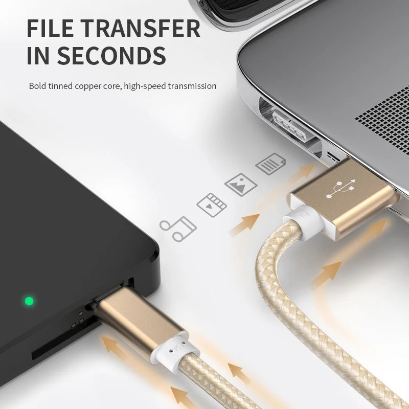 Mini USB Cable Fast Data Charger Cable - CONGATON