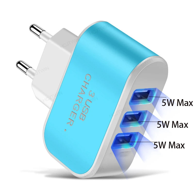 Tutew 3 USB Ports Multifunctional Charger - CONGATON