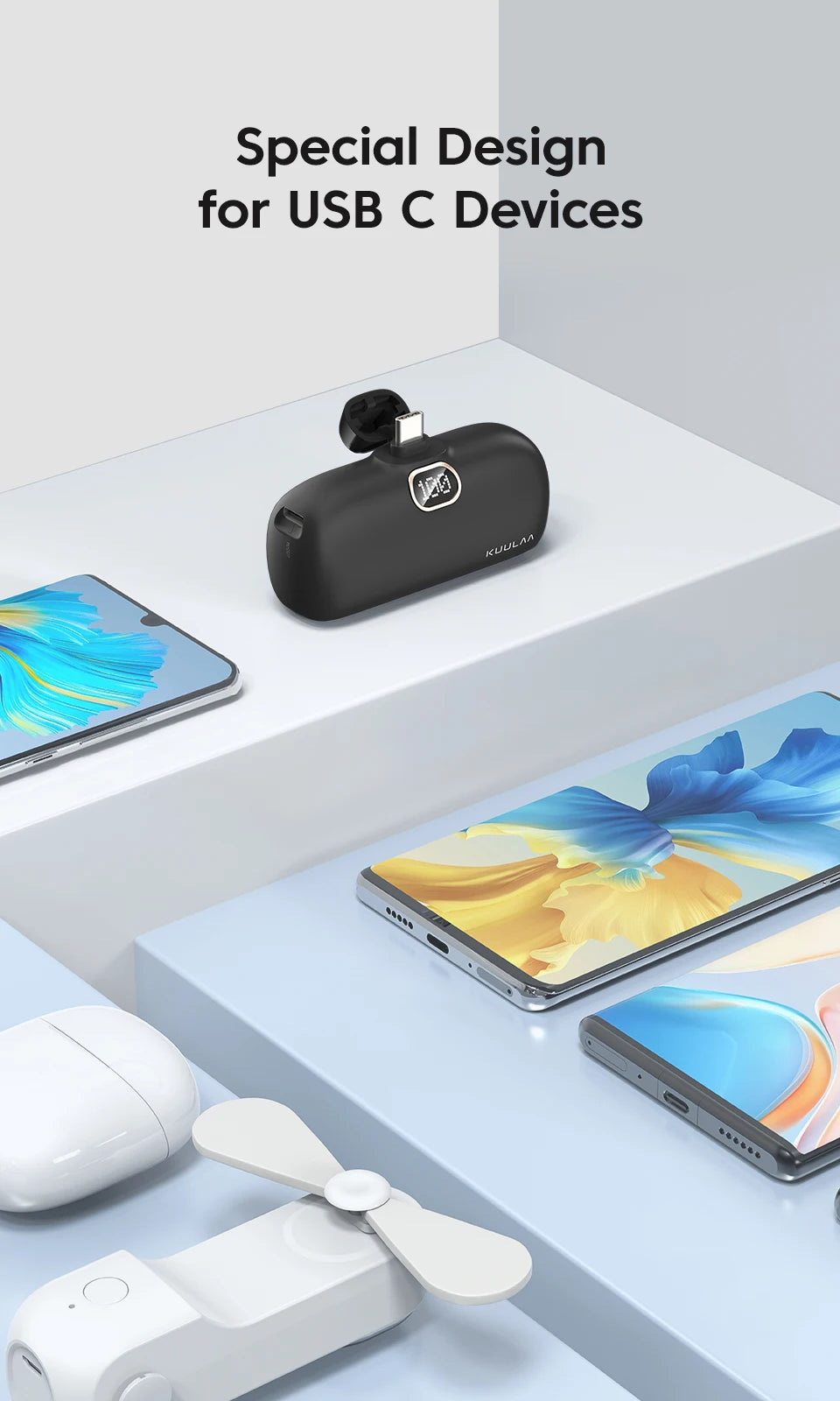 KUULAA Mini Power Bank 5000mAh - CONGATON