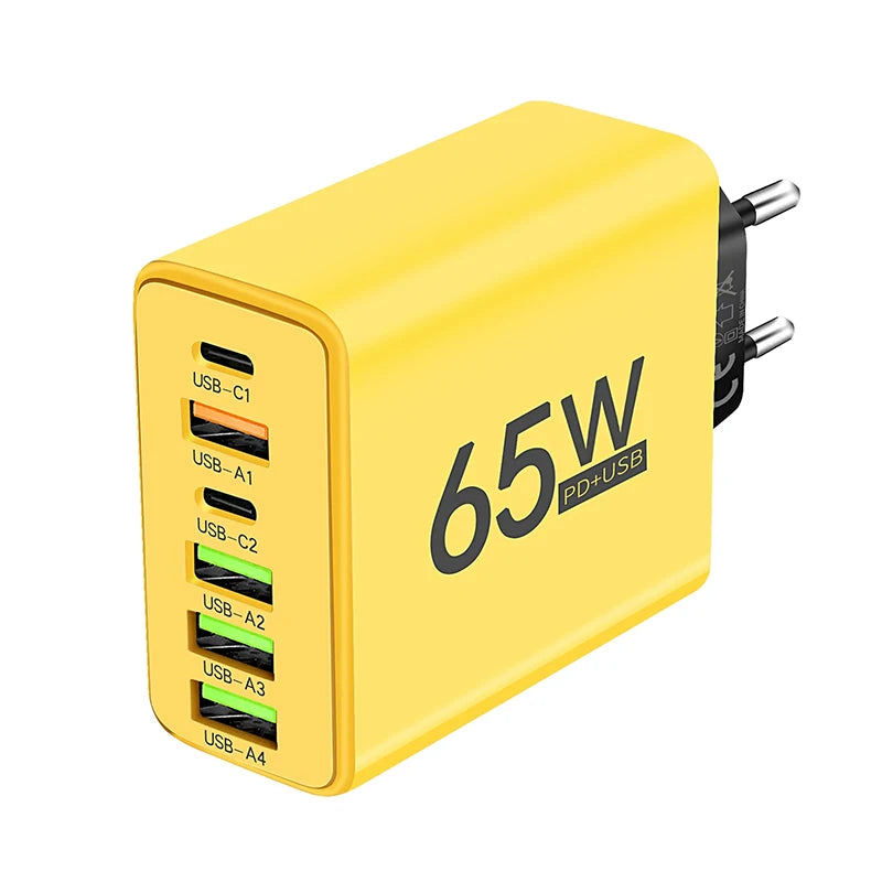 USB Type C Charger 6 Ports PD Fast Charger - CONGATON
