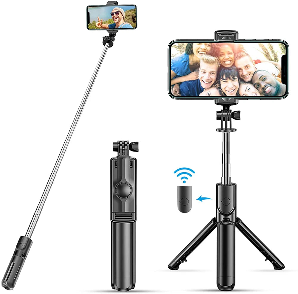 3In1 Bluetooth Wireless Selfie Tripod With Fill Light - CONGATON