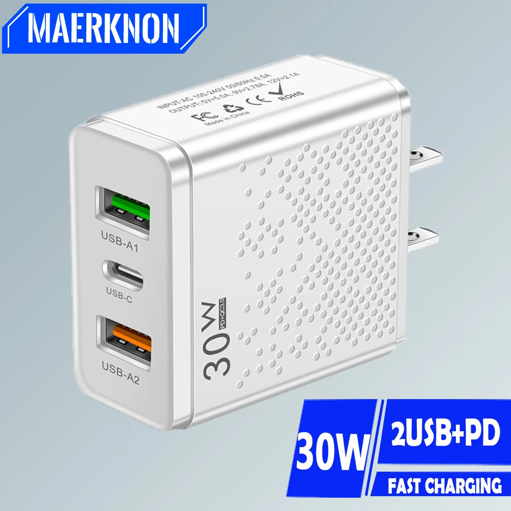 30W USB C Charger Fast Charger - CONGATON