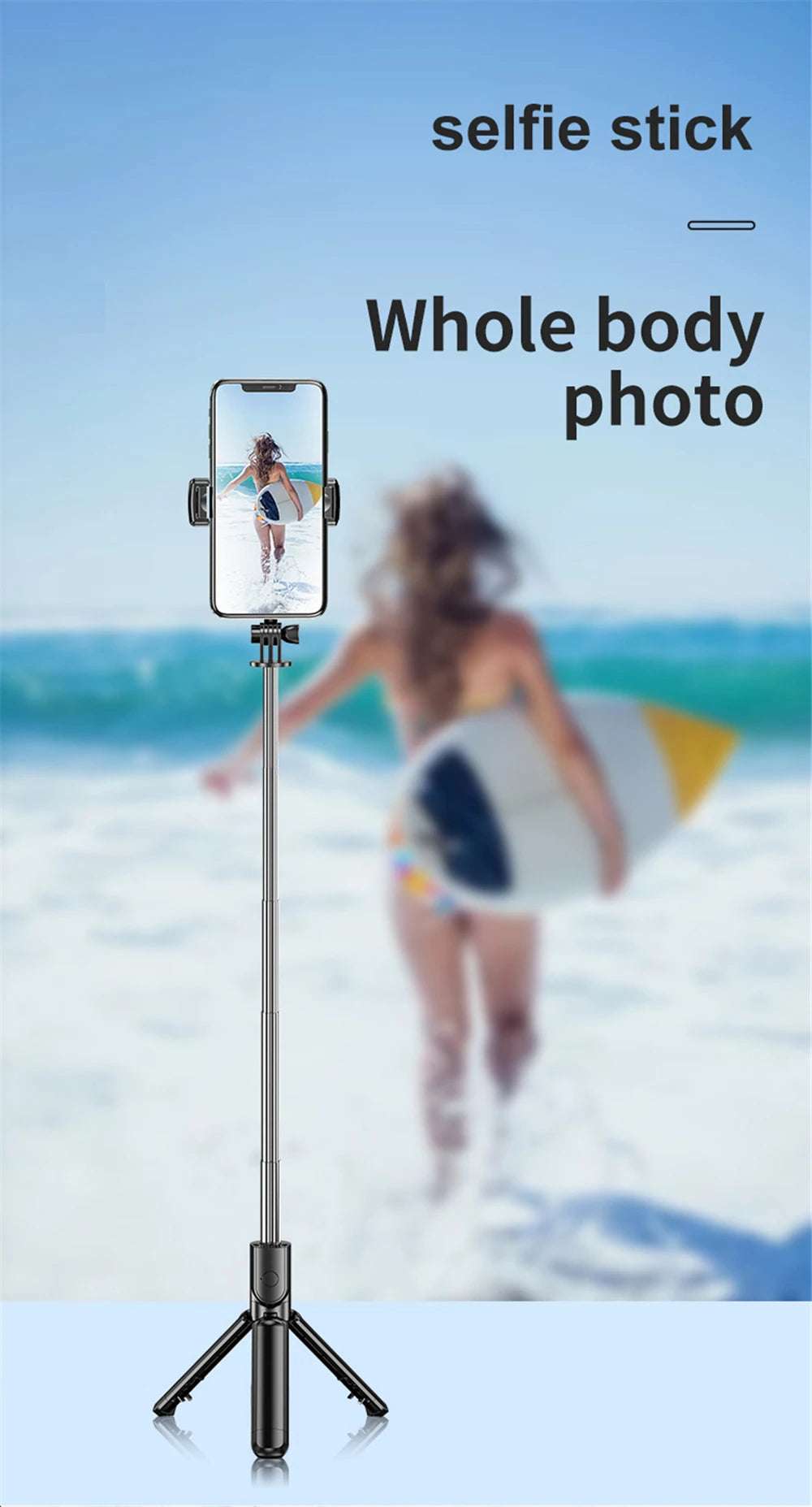 3In1 Bluetooth Wireless Selfie Tripod With Fill Light - CONGATON