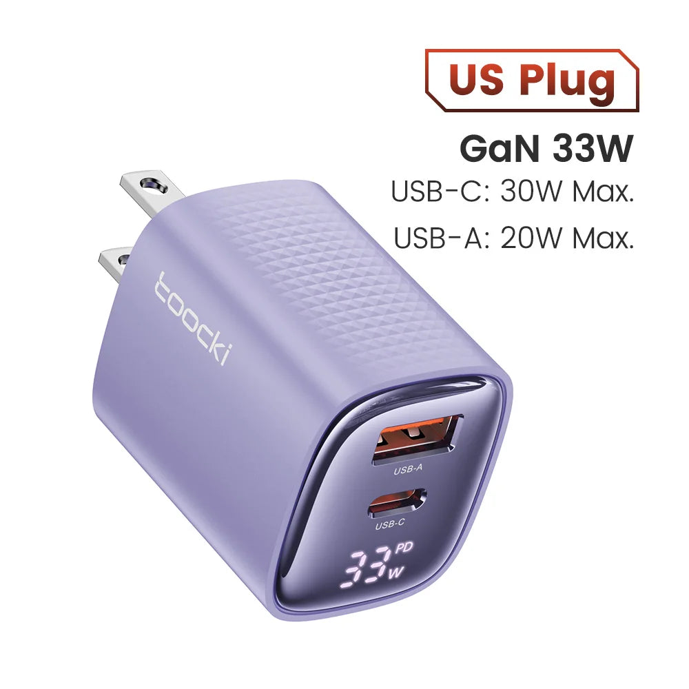 Toocki 33W GaN USB C Charger - CONGATON
