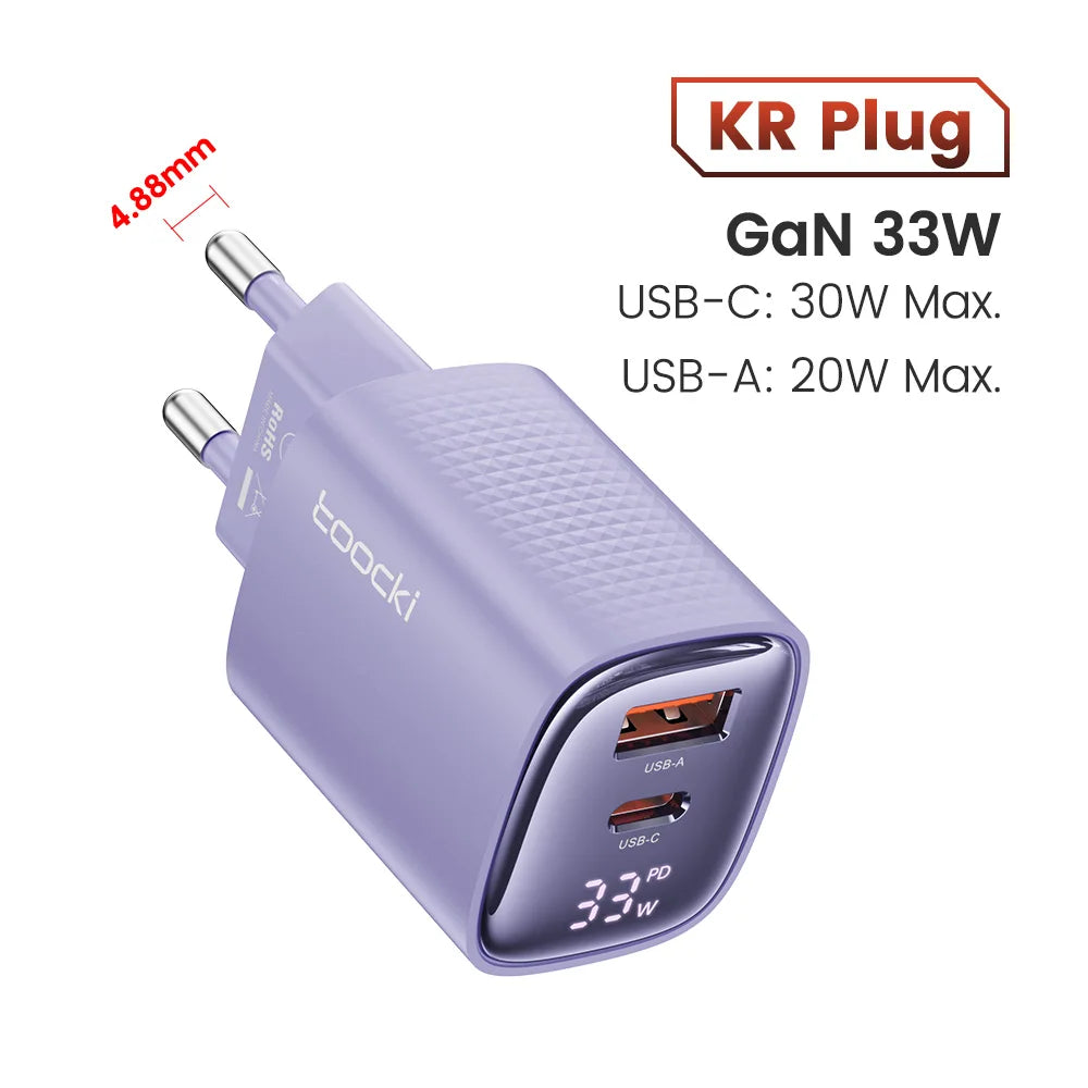 Toocki 33W GaN USB C Charger - CONGATON